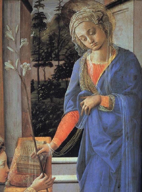 Fra Filippo Lippi Details of The Annunciation oil painting picture